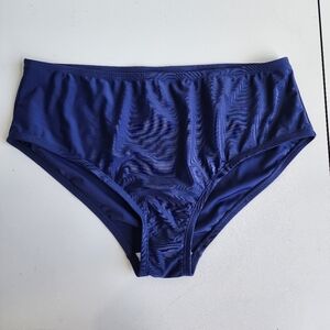 NWT Noon Swim Women's Bottoms Women’s Plus Size 18 Swimwear Navy BLUE